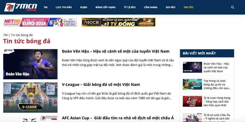 Các tin tức luôn được cập nhật nhanh chóng